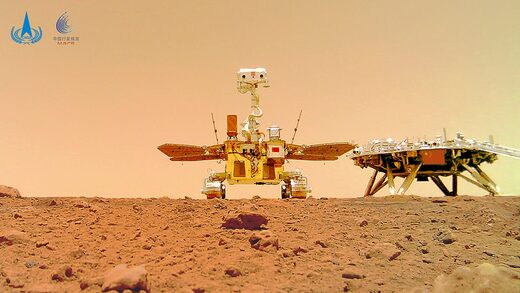 Click to enlarge China Mars rover Zhurong