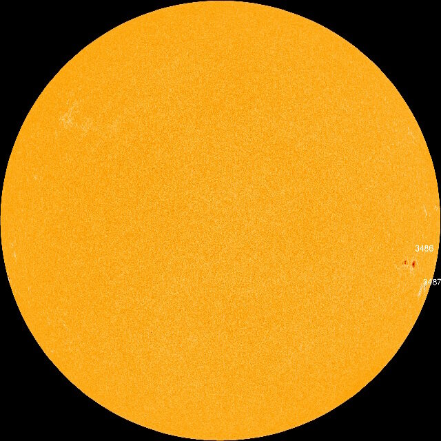 Click to enlarge sun no spots clear november 2023