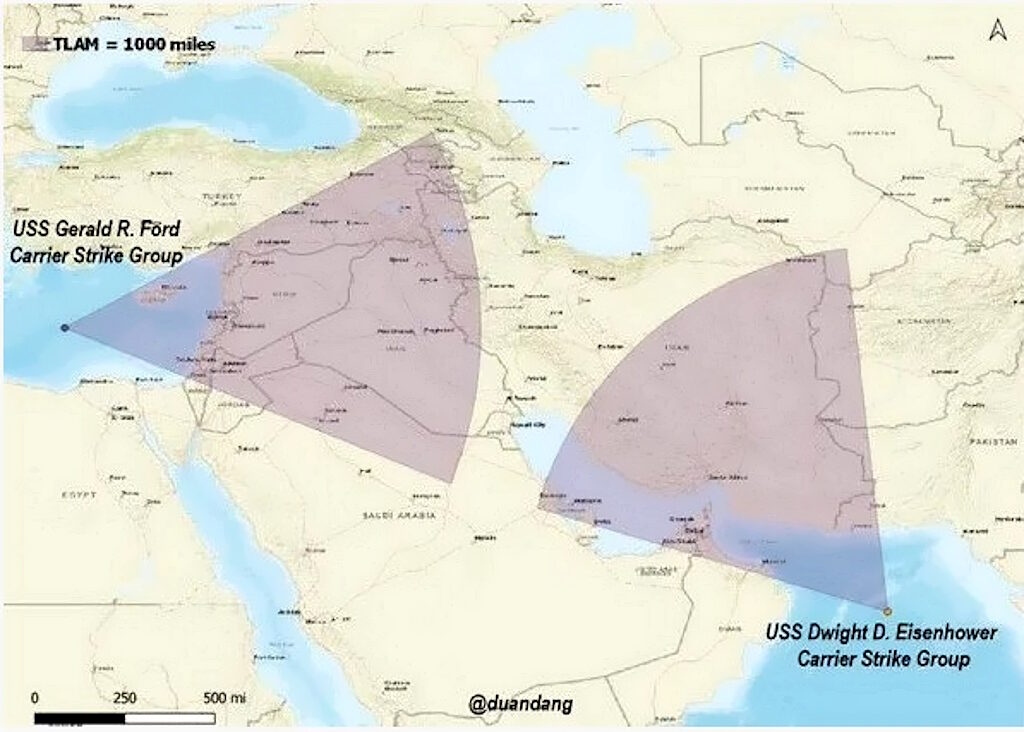 Click to enlarge weapon range missiles u.s. navy middle east