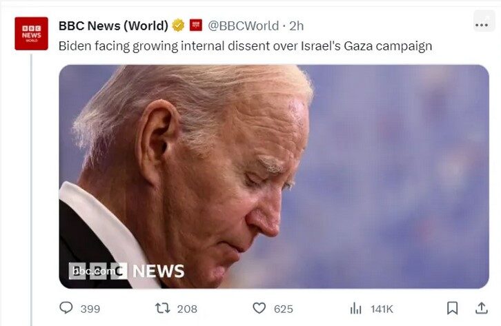 Click to enlarge biden dissent gaza white house