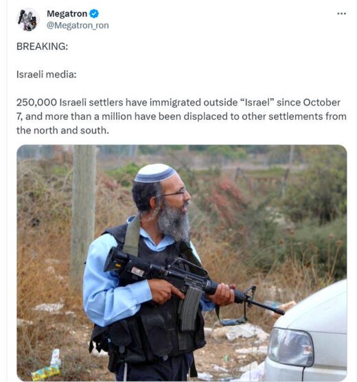 zionist illegal settler