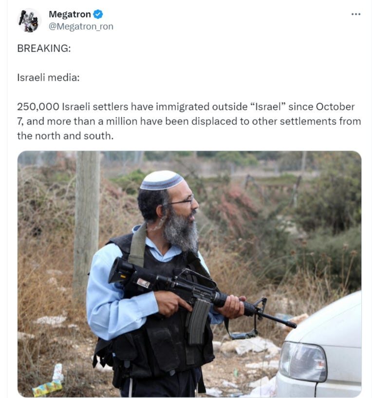 zionist illegal settler