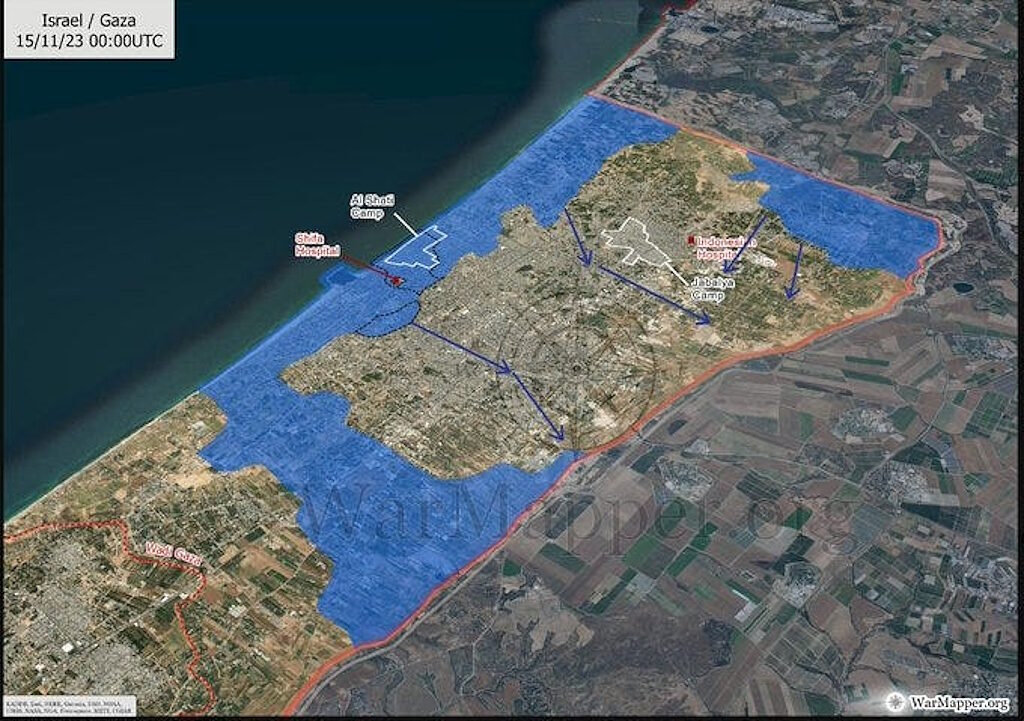 Click to enlarge gaza conflict war 2023