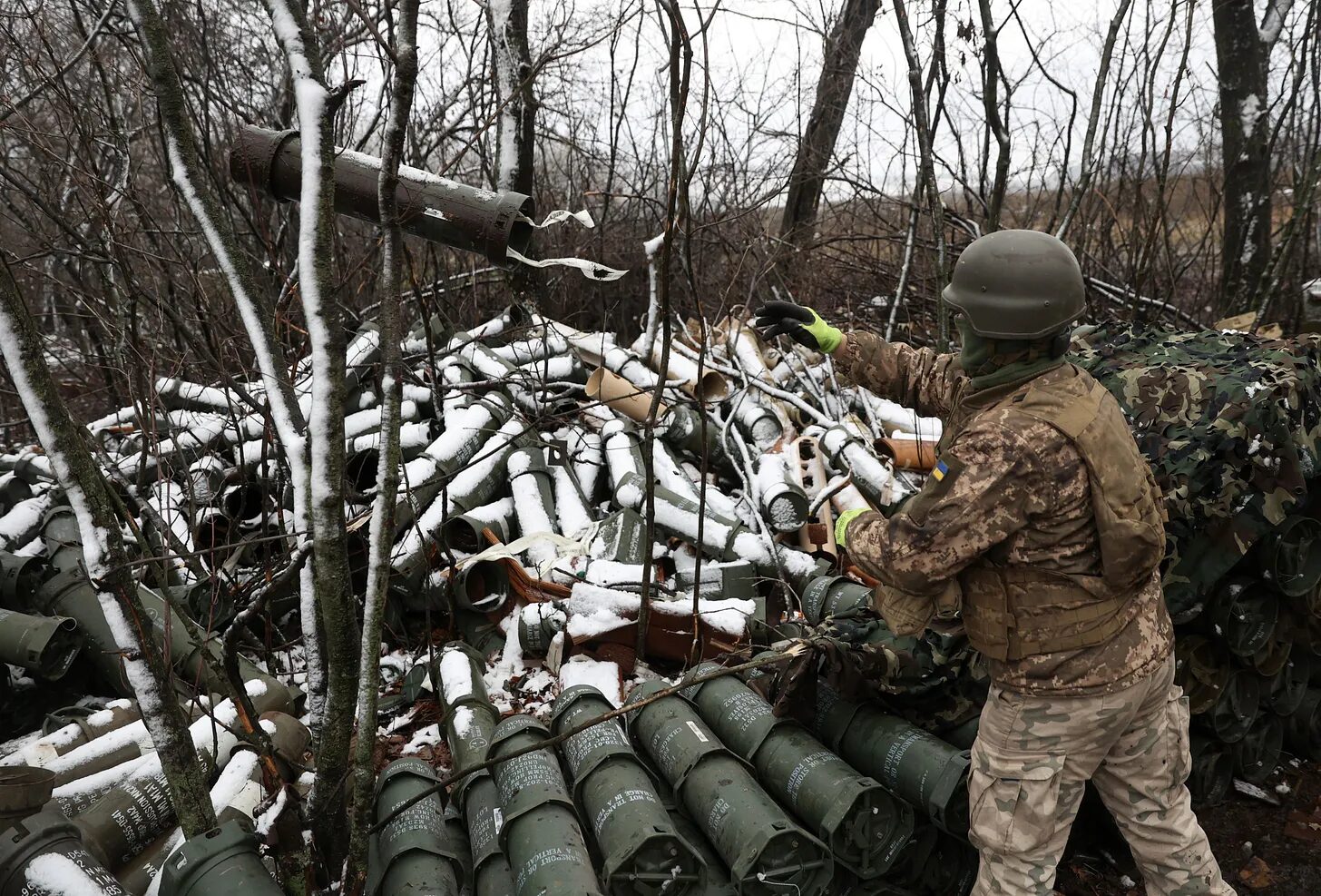 Click to enlarge discarded shell casings