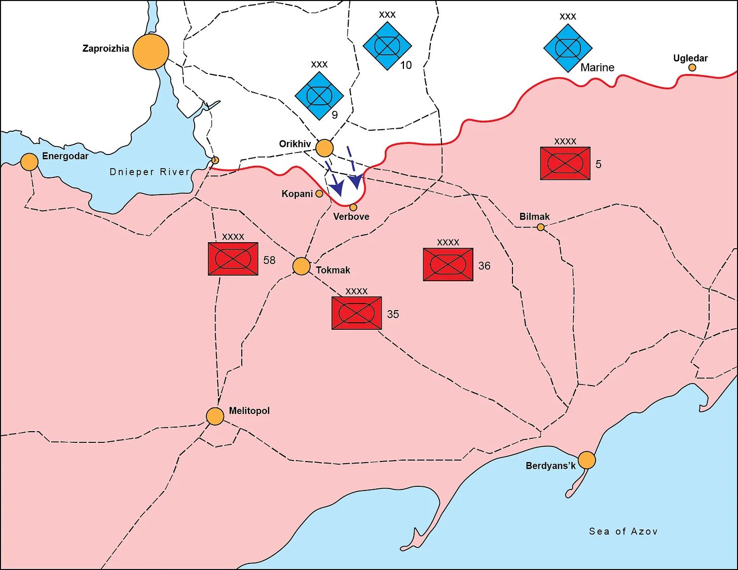 Click to enlarge Battle of Robotyne