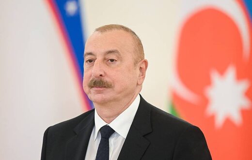 Click to enlarge Azerbaijani President Ilham Aliyev