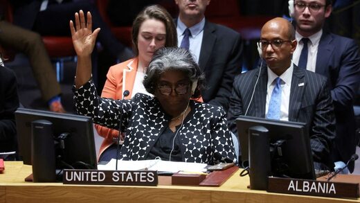 UN Linda Thomas-Greenfield us ambassador vote against gaza ceasefire