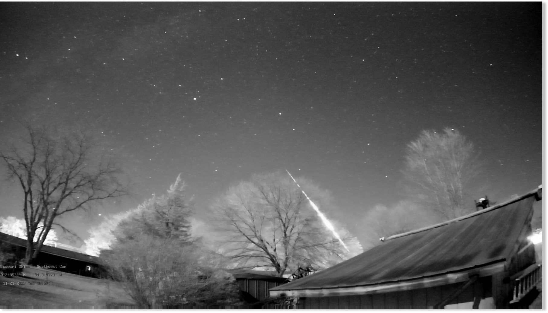 Meteor fireball over Missouri and other states on November 22 — Fire in