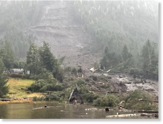 Mudslide in Wrangell, Alaska