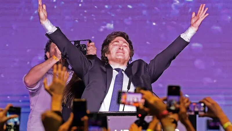 Click to enlarge Javier Milei argentina election