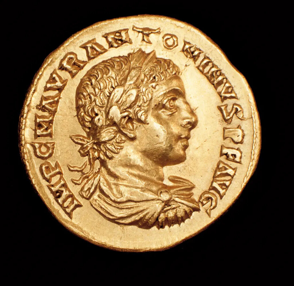 Click to enlarge Elagabalus, coin, gold coin, Roman coin