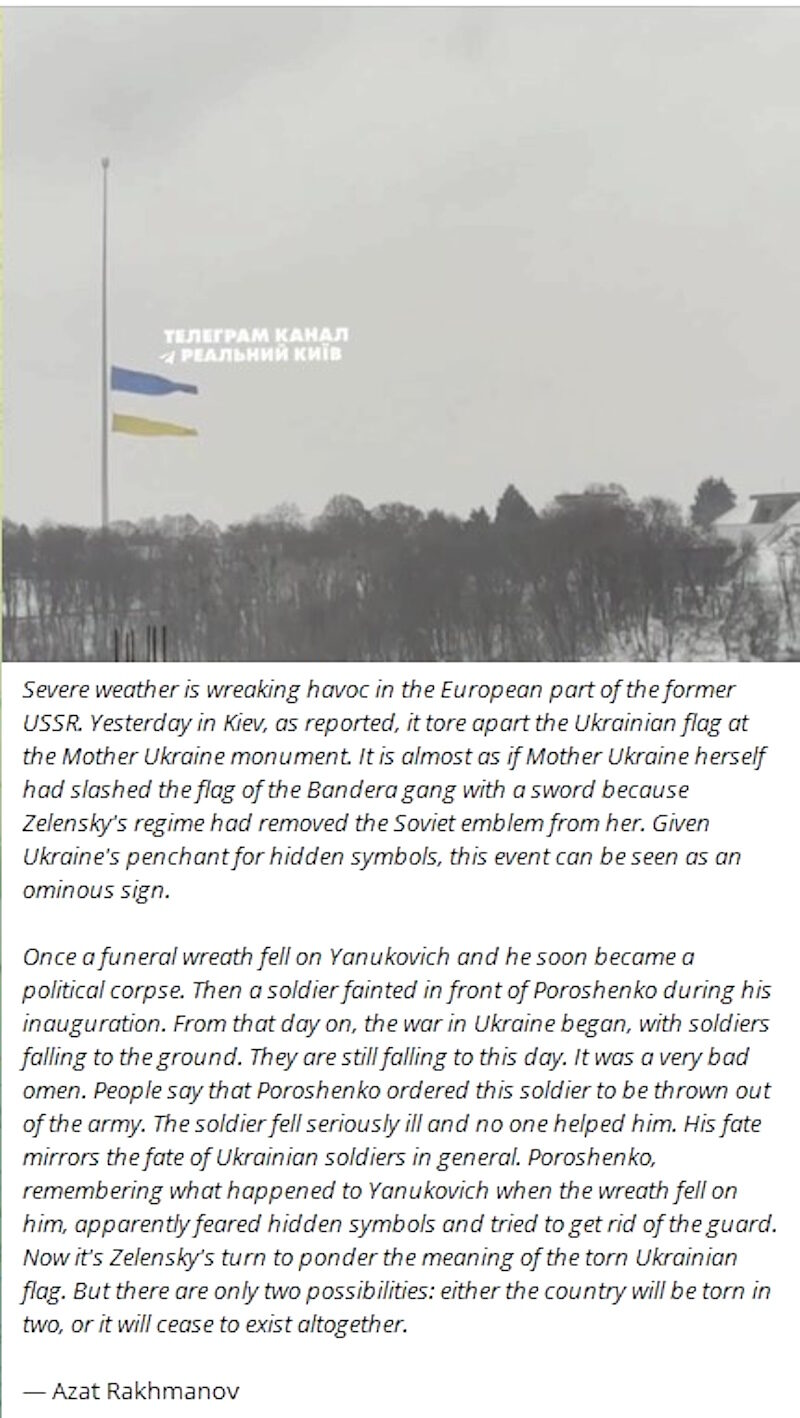 ukraine flag torn signs and portents