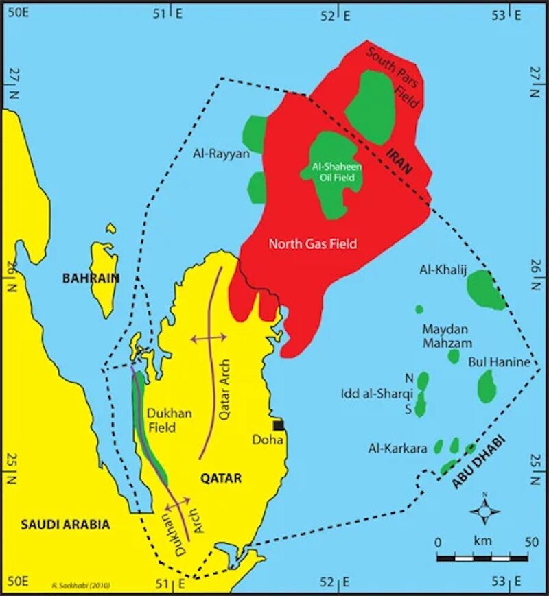 Click to enlarge qatar map