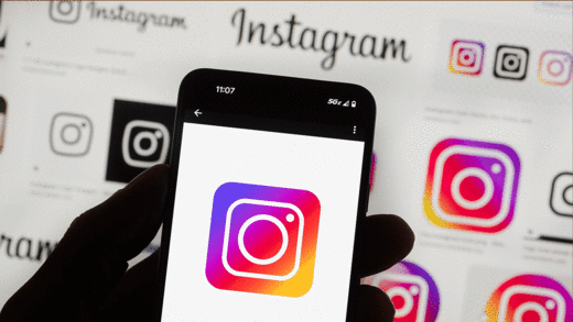 Click to enlarge instagram smart phone graphic