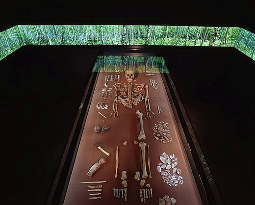 DNA analysis of 9,000-year-old shaman burial in Germany shows she had dark hair & blue eyes