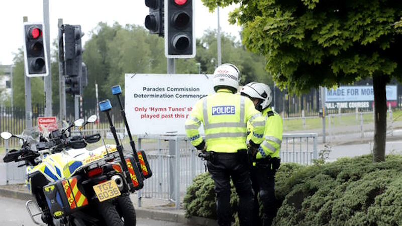 irish police protests hate crimes