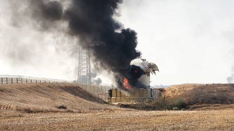 hamas attack israel gaza border tower