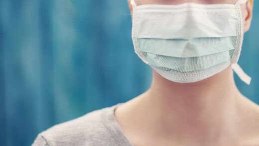 woman wearing face mask