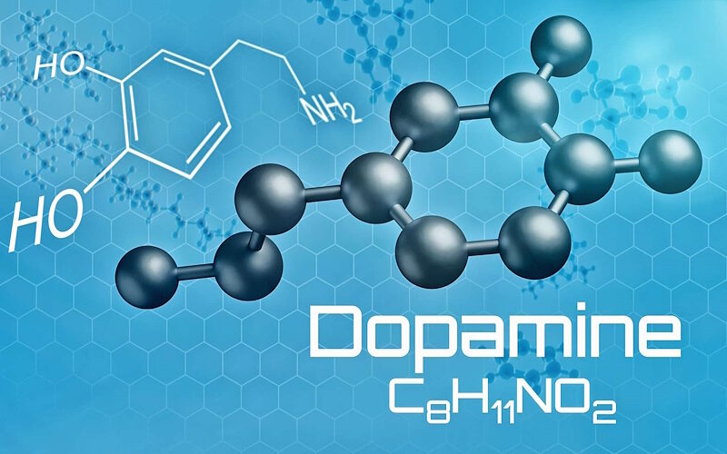 dopamine molecular structure graphic