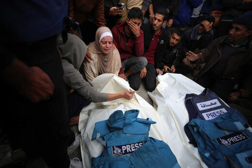 Click to enlarge gaza journalists killed bombing