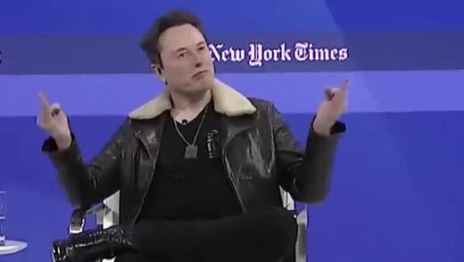 musk New York Times DealBook Summit fuck yourself