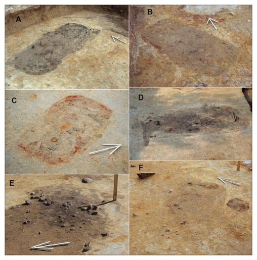 Click to enlarge pit features at Tainiaro