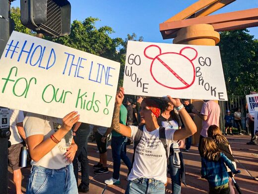 Click to enlarge Disney protest