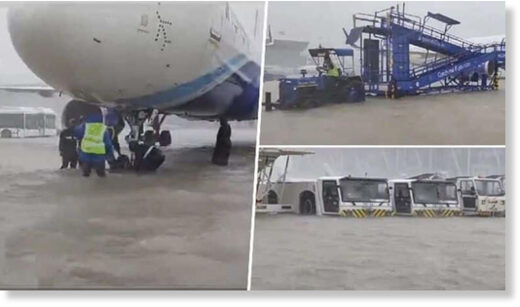 flooded Chennai airport