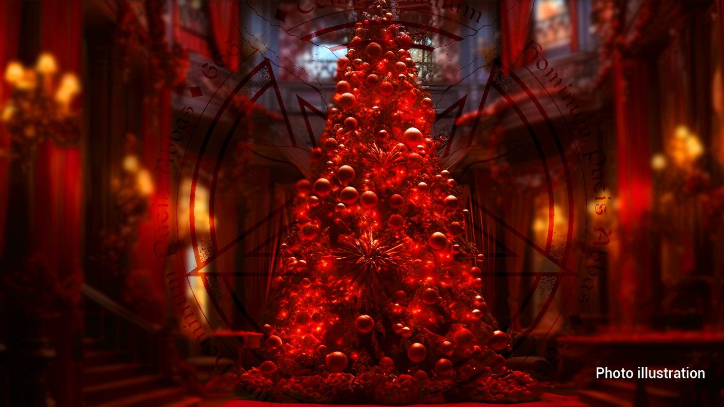 Click to enlarge Christmas tree Satanic temple
