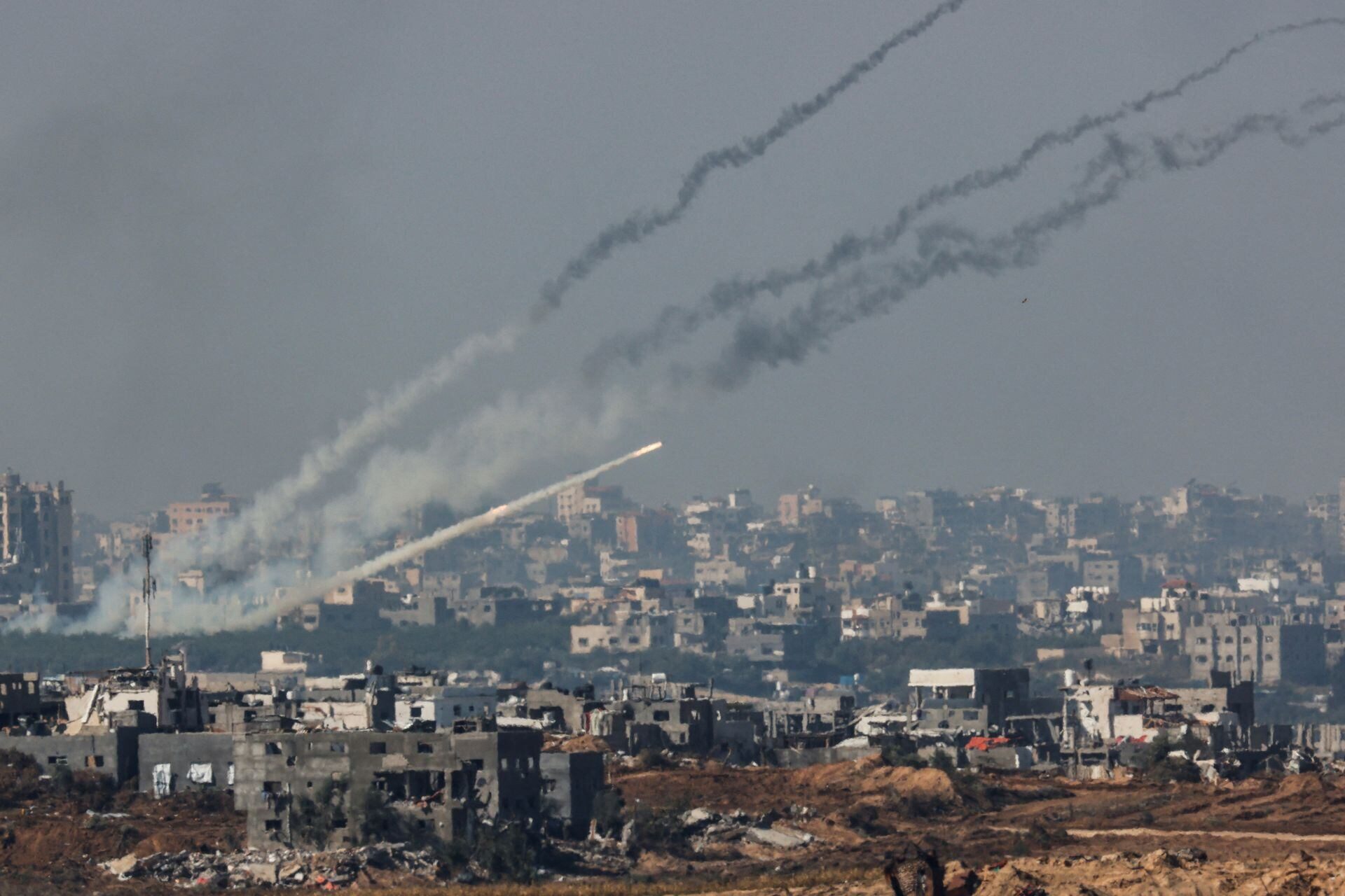 Click to enlarge Rockets Gaza Strip