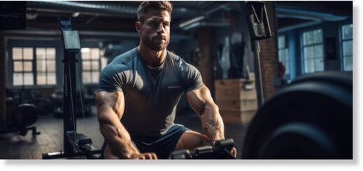 man working out