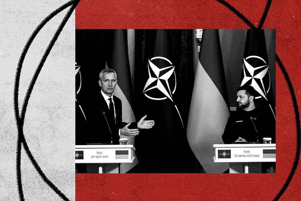 Click to enlarge nato stoltenberg zelensky kiev