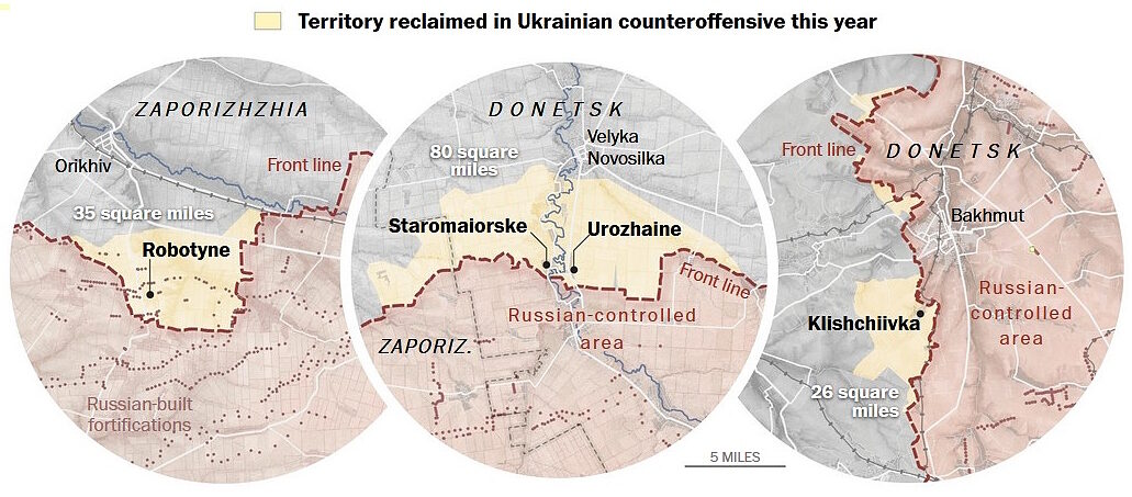 ukraine territory recaptured counteroffensive