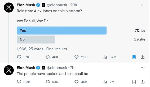 Click to enlarge musk poll alex jones account
