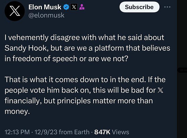 Click to enlarge elon musk alex jones free speech