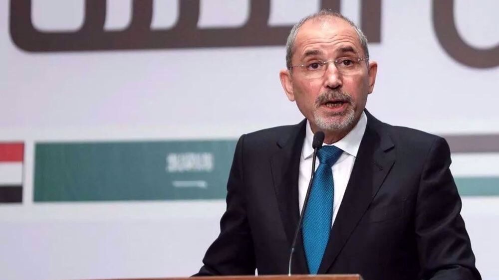 Click to enlarge Jordanian Foreign Minister Ayman Safadi
