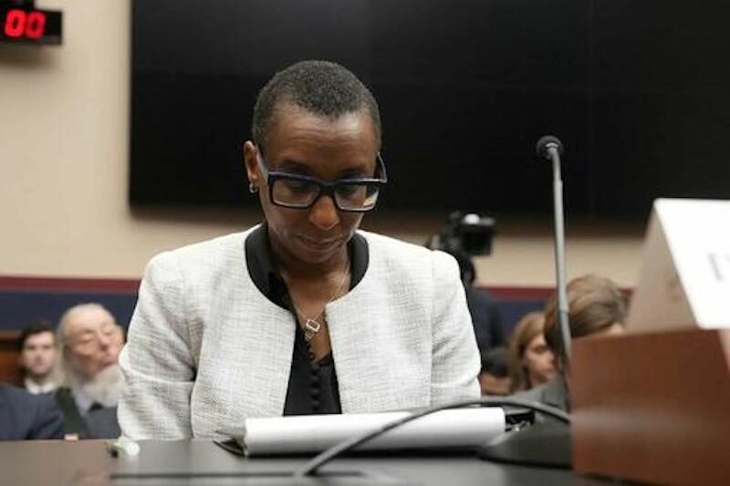 Click to enlarge Harvard President Claudine Gay