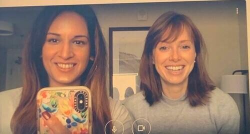 Click to enlarge Nandini Jammi and Claire Atkin