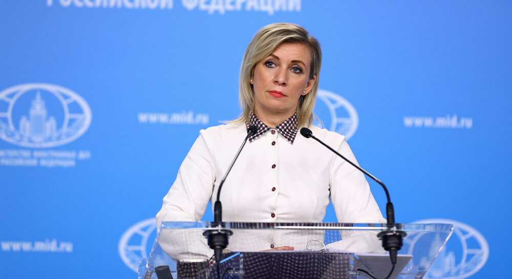 Click to enlarge Foreign Ministry spokeswoman Maria