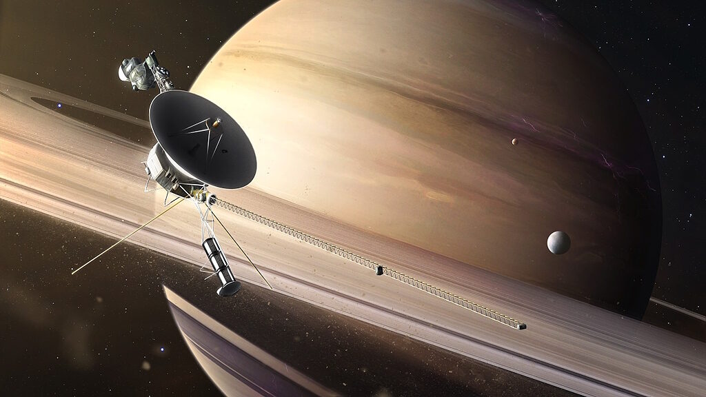 illustration voyager 1 saturn
