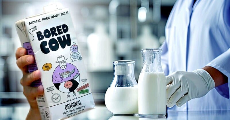 bored cow fake milk