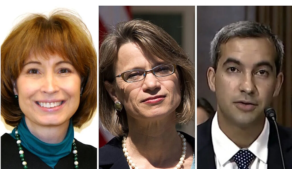 Click to enlarge Judge Patricia Millett, Judge Cornelia Pillard, and Judge Bradley Garcia trump gag prder