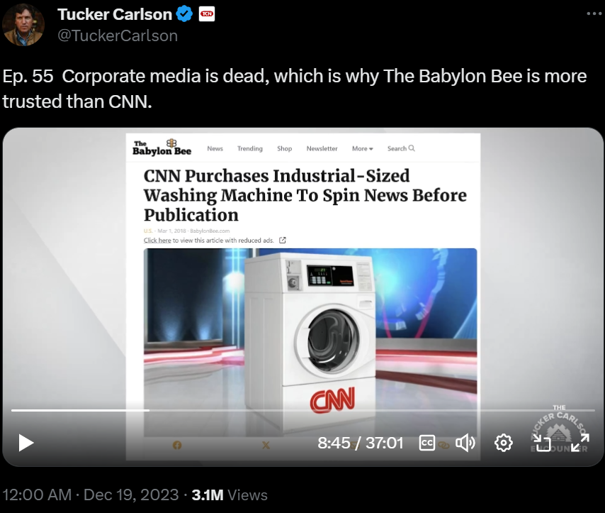 Babylon Bee fact-checked.