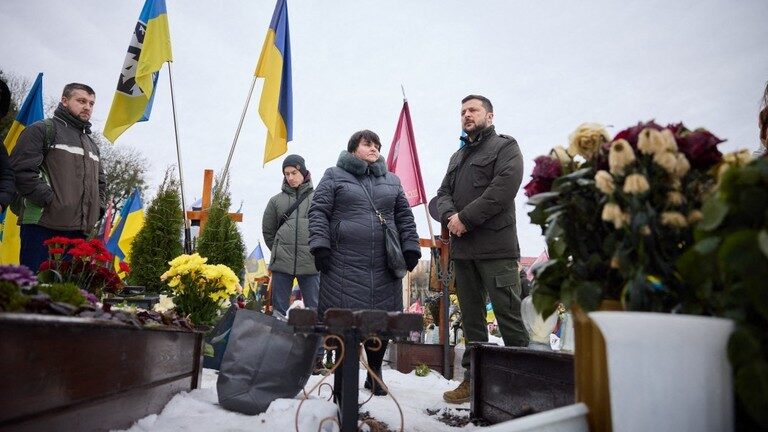 Click to enlarge Ukraine’s President Vladimir Zelensky