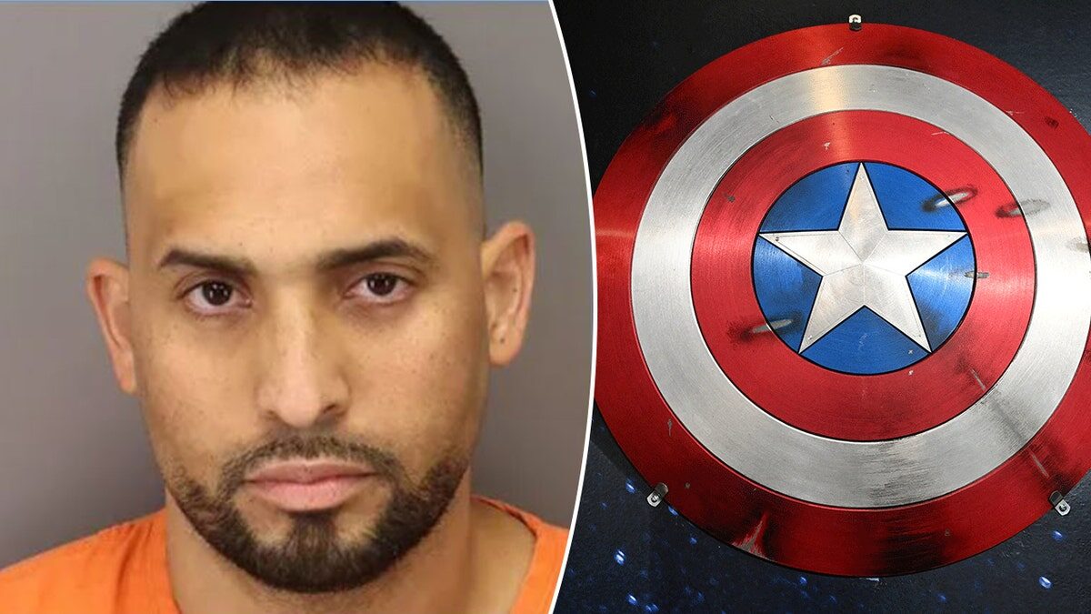 Click to enlarge Baruch Roche, Captain America shield