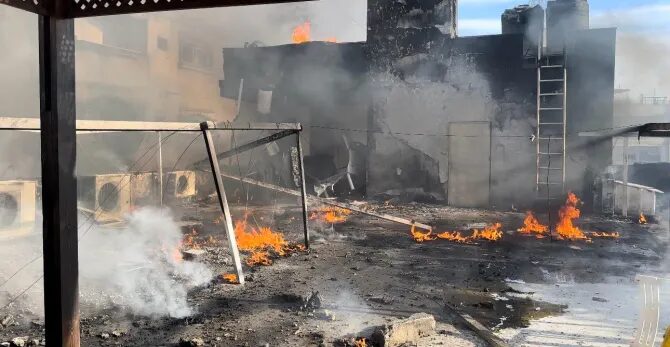 Click to enlarge Holy Family church gaza bombed