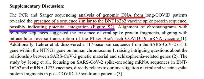 Click to enlarge covid vaccine transcribe to human dna