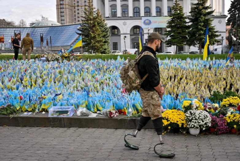 Click to enlarge Ukrainian graveyard