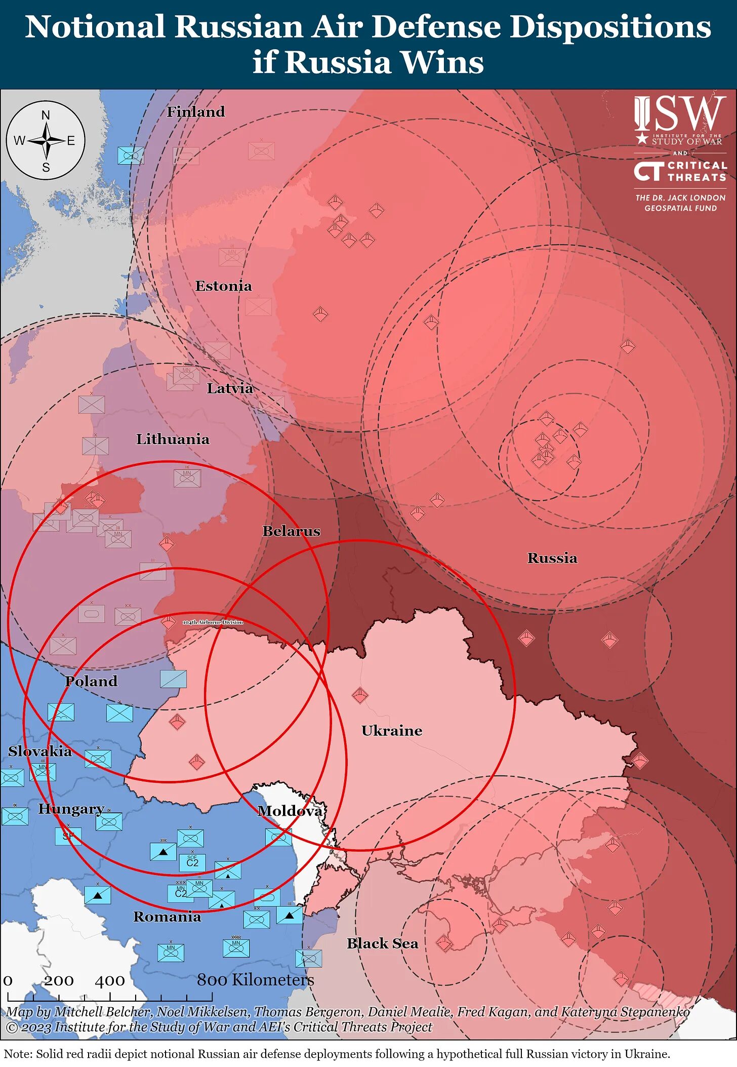 Click to enlarge Russian notional air defense if Russia wins ISW