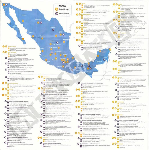 ngo migrant maps consulates mexico